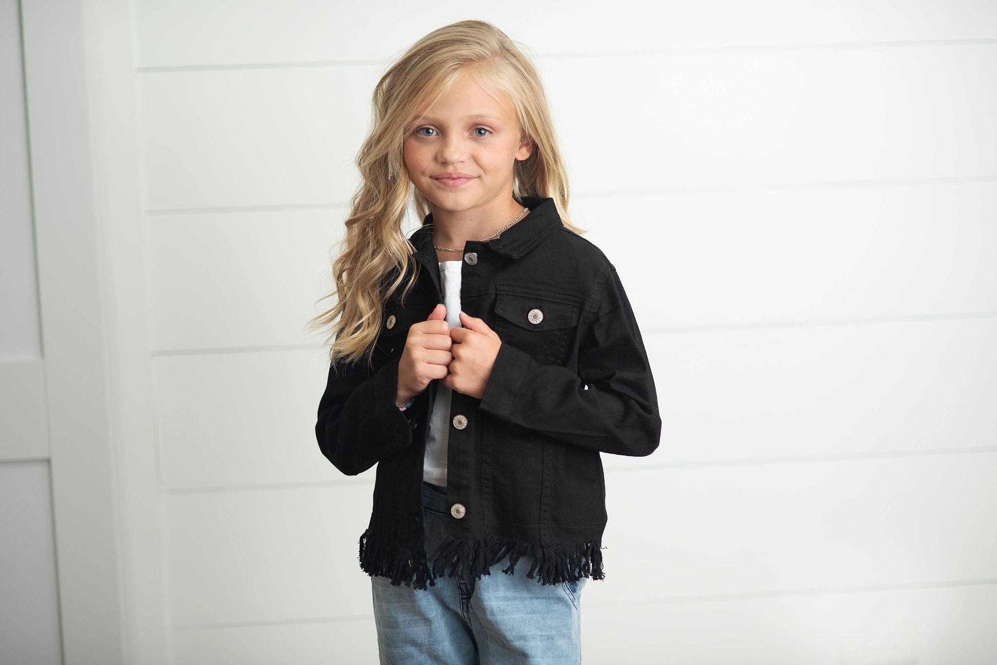 KIDS - Black Fringe Jacket - Kids