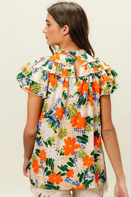 Bold Look Floral Top
