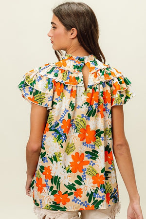 Bold Look Floral Top