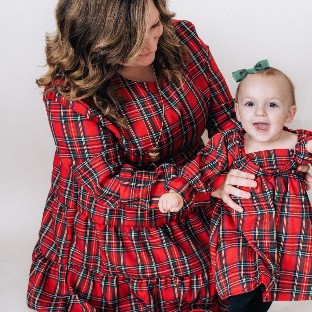 KIDS - Christmas Plaid Dress - Baby/Kids