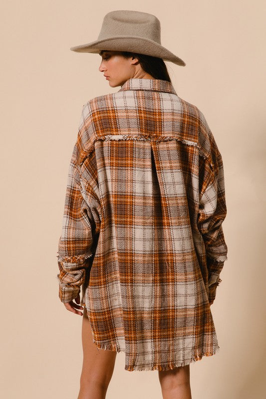 Country Up Plaid Shacket