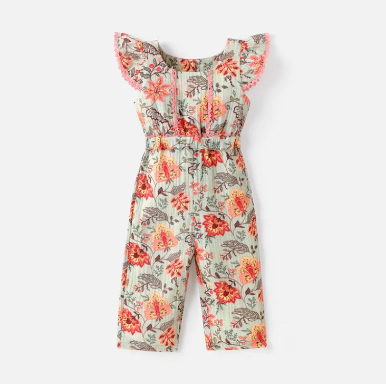 KIDS - Happy Flutter Floral Jumpsuit - Baby