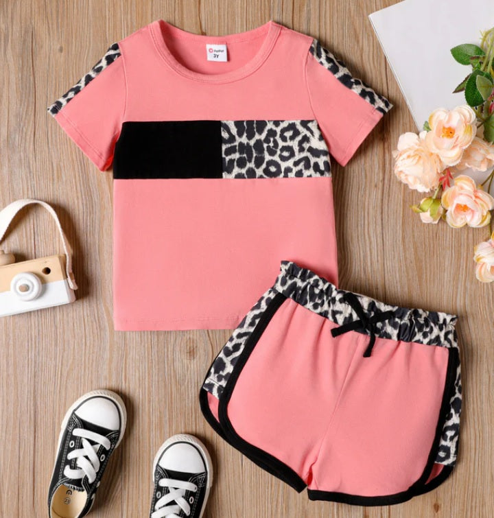 KIDS - Leopard Print Pink Set - Toddler/Kid