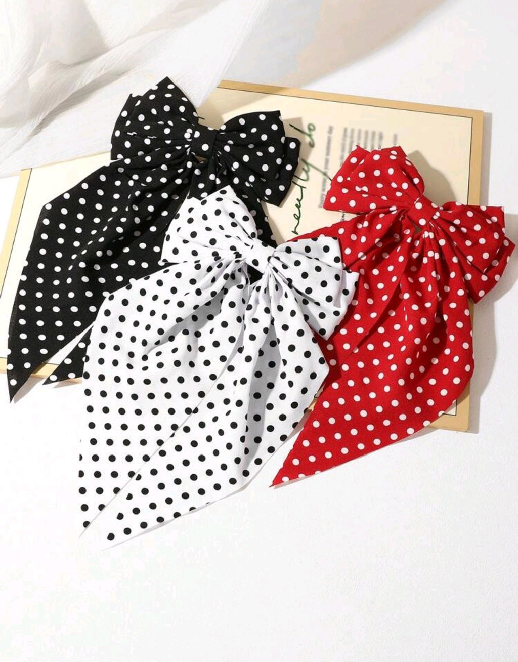 Polka Dot Bow Set