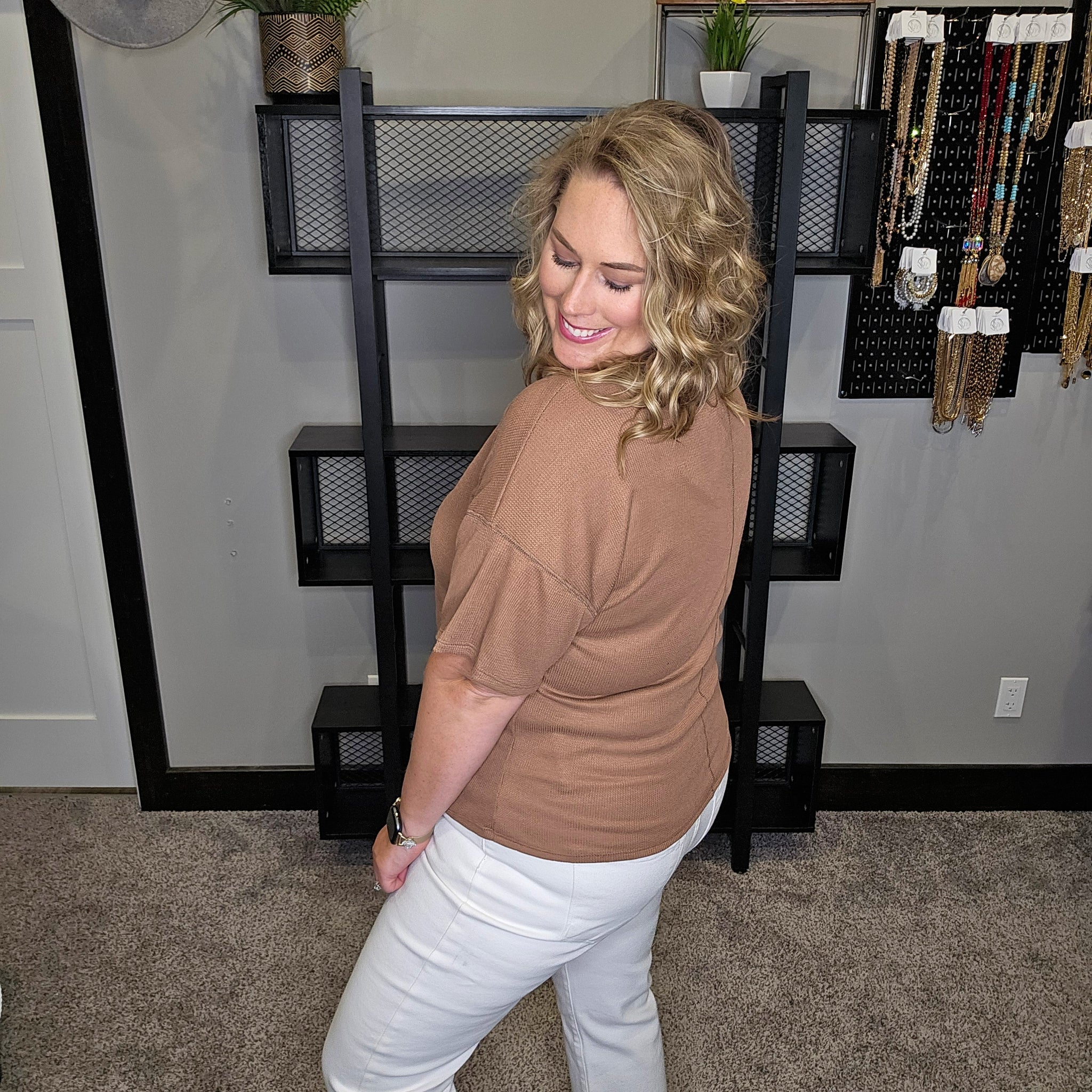 Keep It Simple Basic Top - Mocha