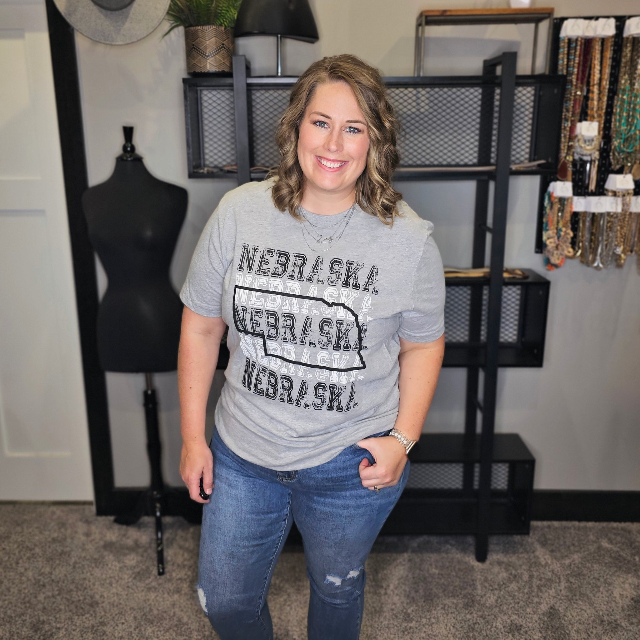 Nebraska Repeat Graphic Tee