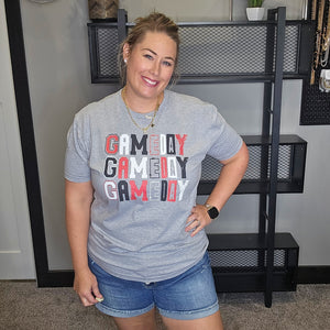 Block Game Days Letters Graphic Tee