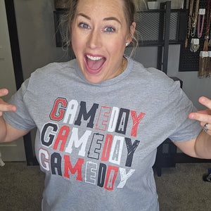 Block Game Days Letters Graphic Tee
