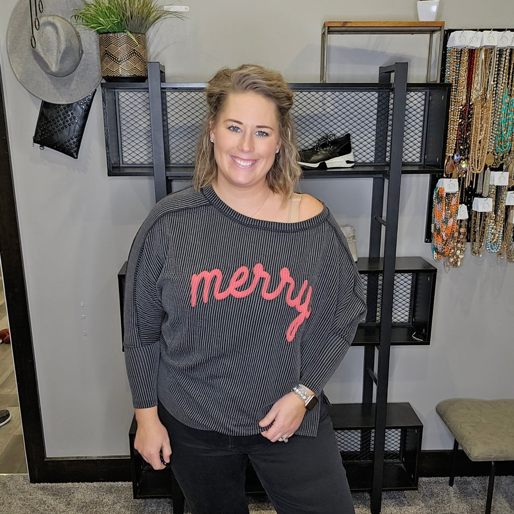 Merry Slouchy Top