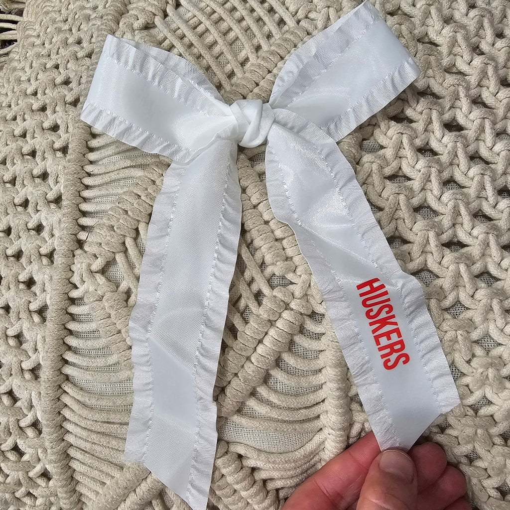 Custom Bow Hair Clip - Huskers