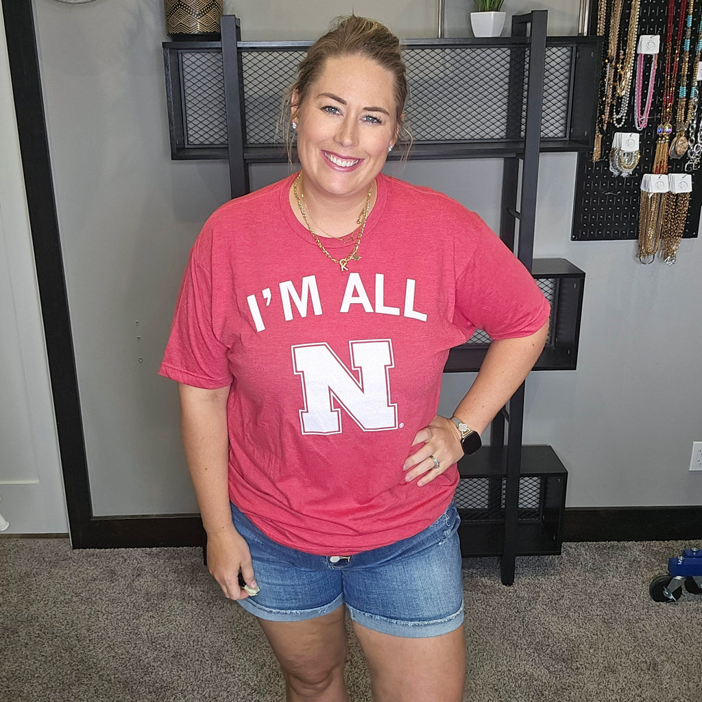 Nebraska: I'm All N Graphic Tee