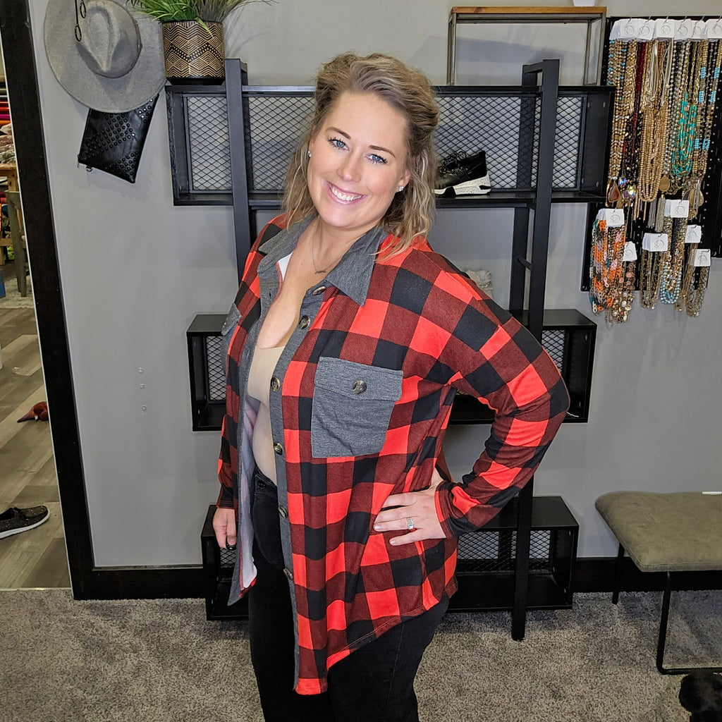 Cozier Than Ever Plaid Shacket