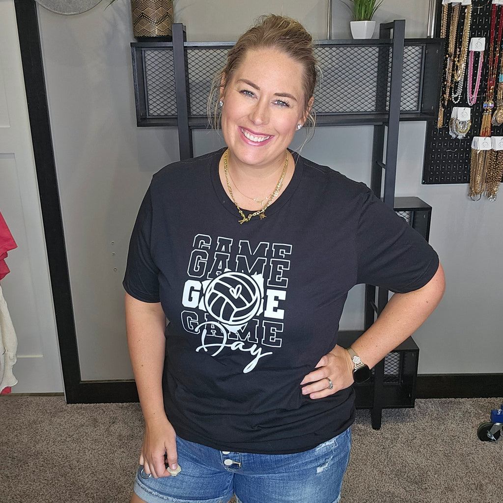 Game Day Volleyball Life Graphic Tee