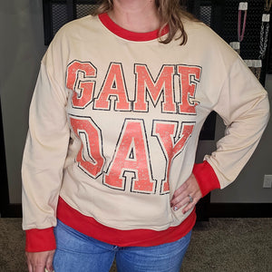 GAME DAY Letter Graphic Sweatshirt