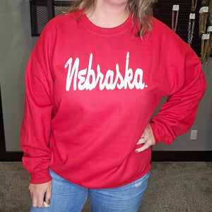 Nebraska Script Sweatshirt