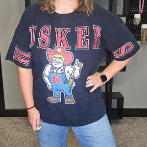 Nebraska Oversized Band Tee