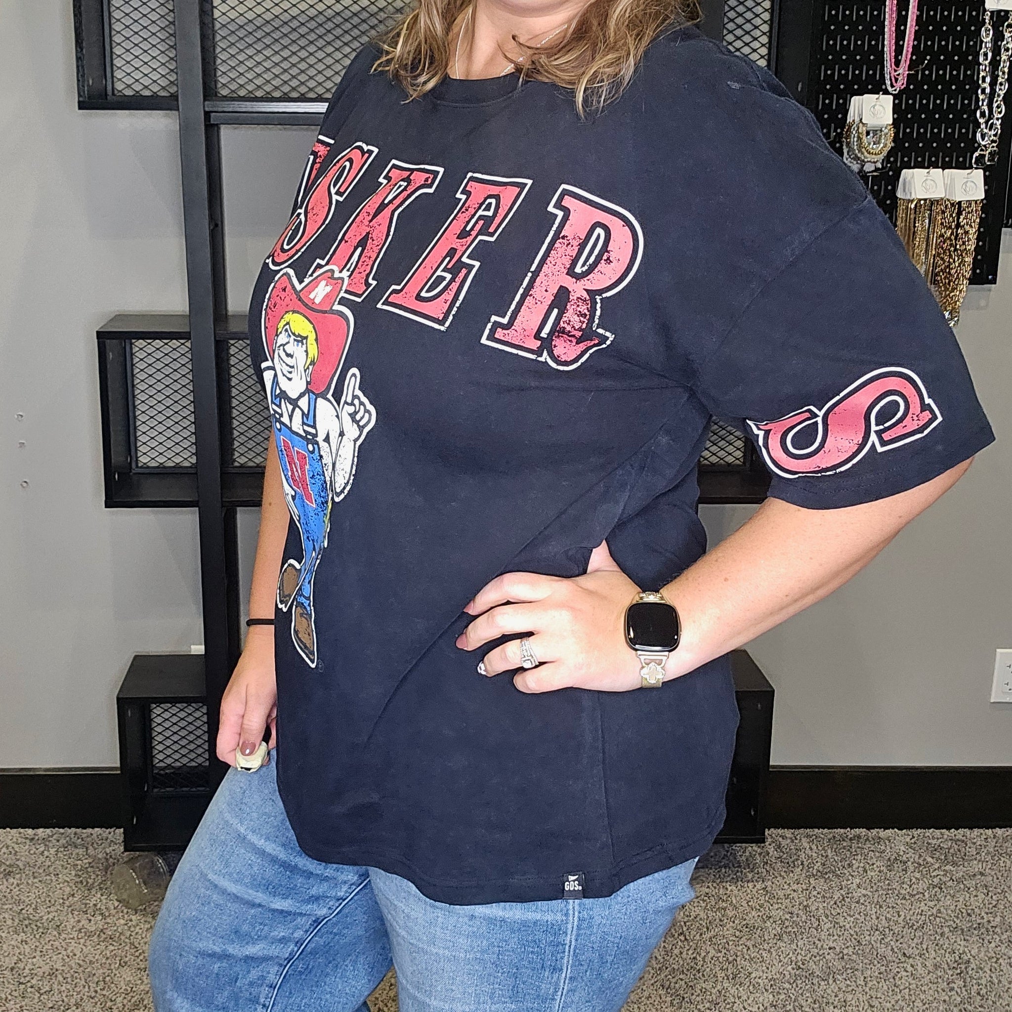 Nebraska Oversized Band Tee