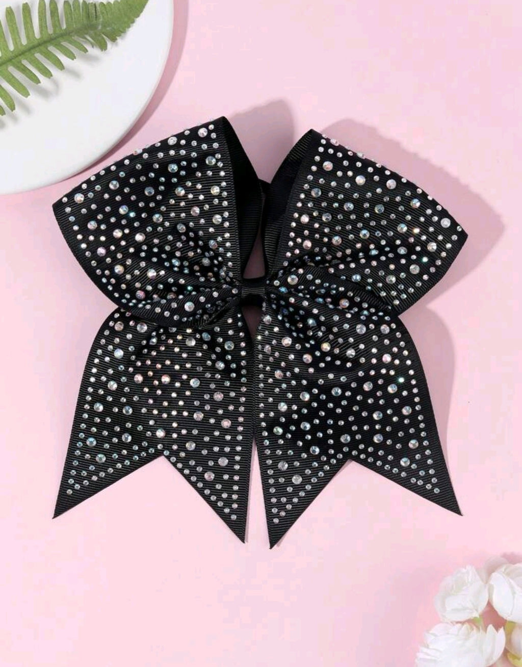 Sparkle Cheer Bow - Black