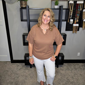 Keep It Simple Basic Top - Mocha