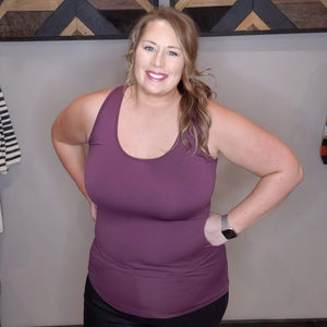 Beautifully Basic Seamless Tank - Eggplant