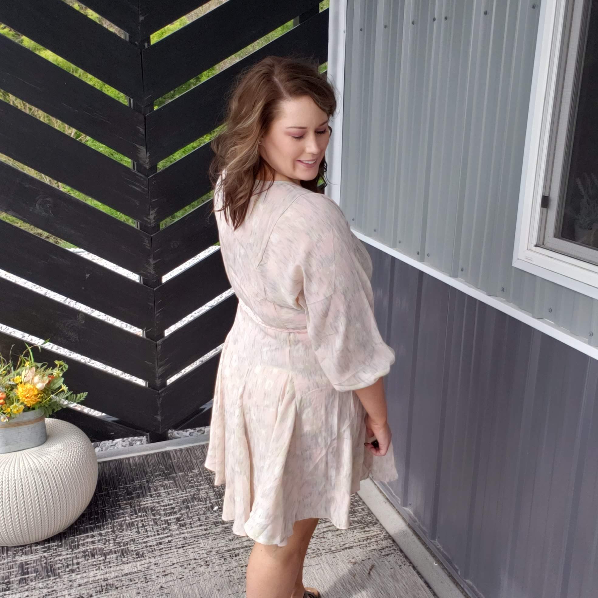 Dusty Bliss Swing Dress