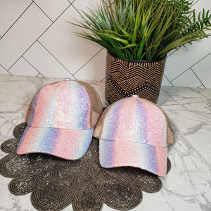 ADULT Unicorn Glitter Trucker Hat - C.C. Brand