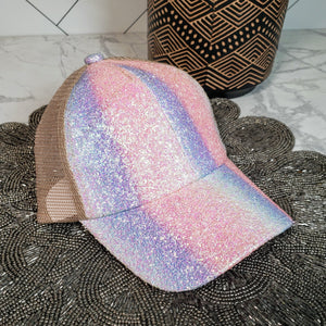 ADULT Unicorn Glitter Trucker Hat - C.C. Brand