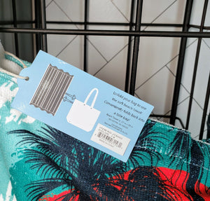 2N1 Beach Towel/Tote - Palms