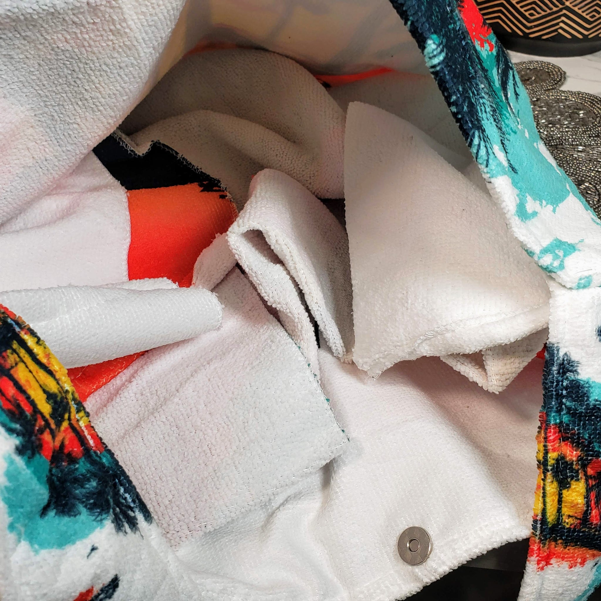 2N1 Beach Towel/Tote - Palms