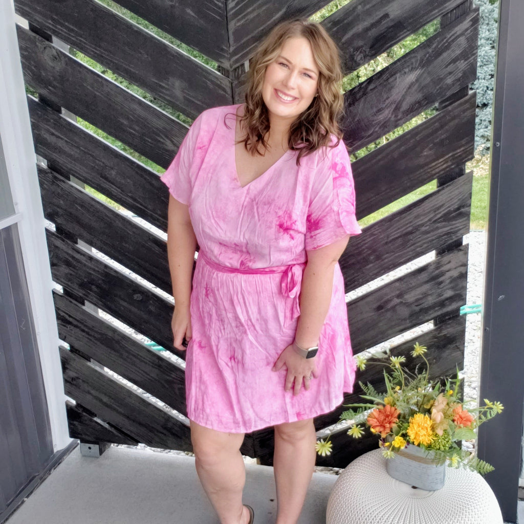 Look My Way Tie Dyed Dress