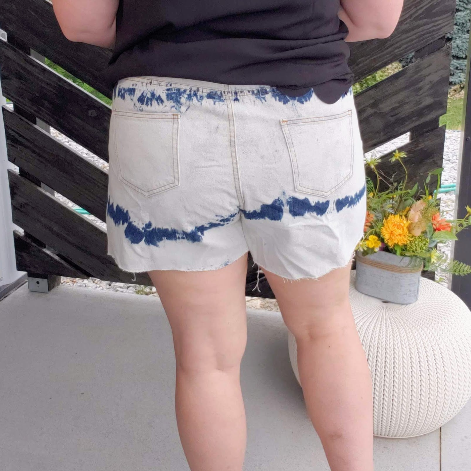 The Brielle Tie Dye Denim Shorts