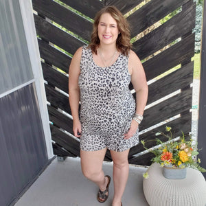 Who Knew Leopard Romper
