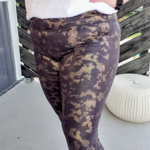 See You Coming Snakeskin Leggings