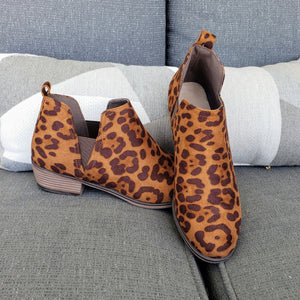 Kenzie Booties - Leopard - Pierre Dumas