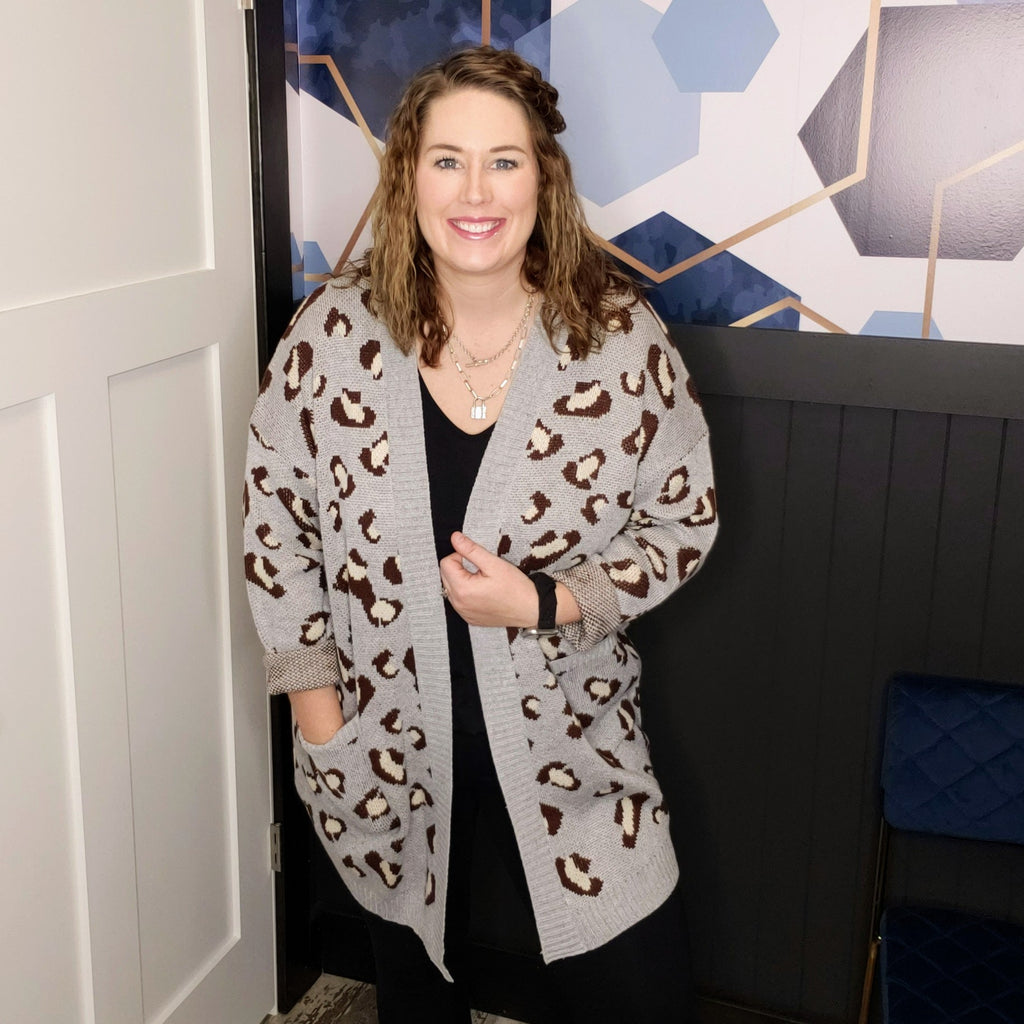 In The Zone Leopard Cardigan