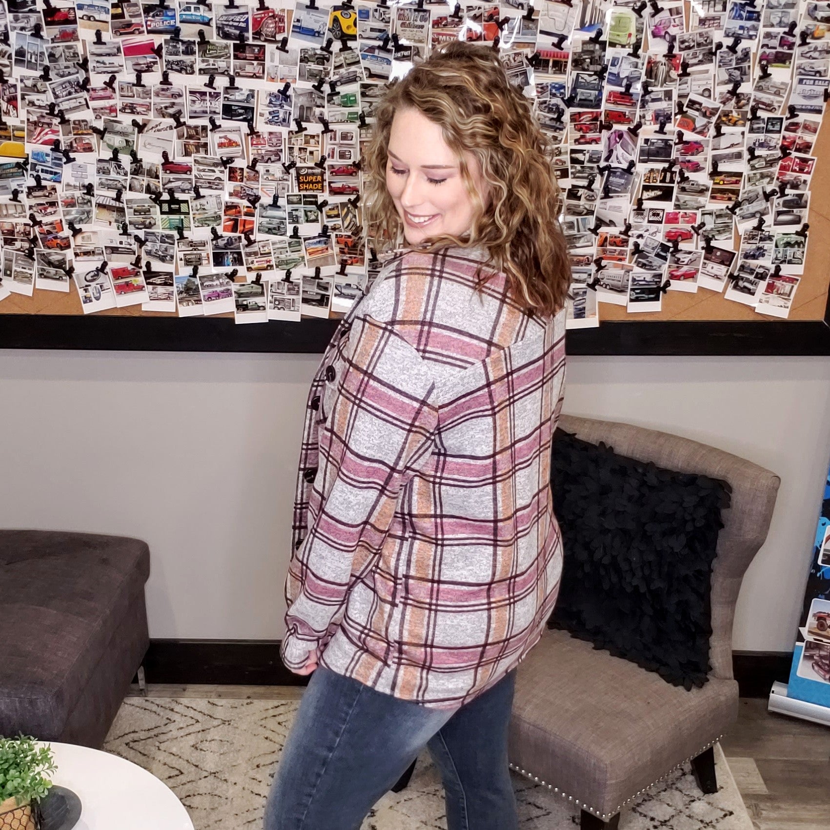 My Next Mistake Plaid Shacket