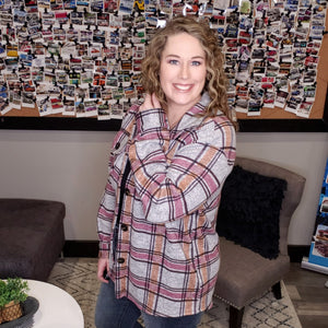 My Next Mistake Plaid Shacket