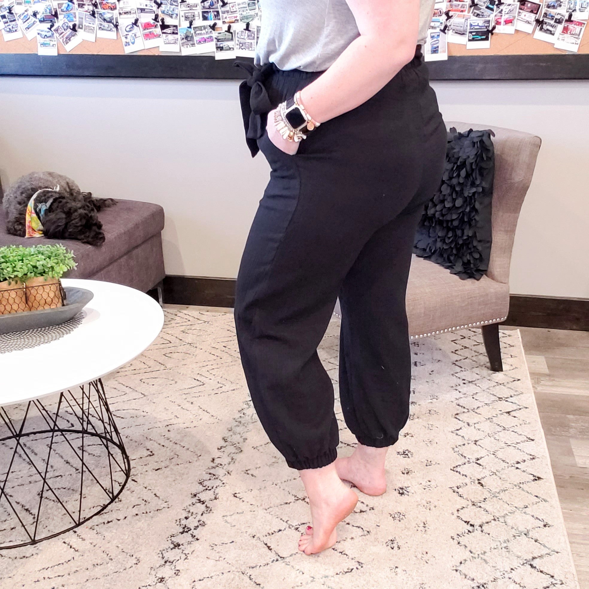 Jenna Black Dressy Jogger Pants