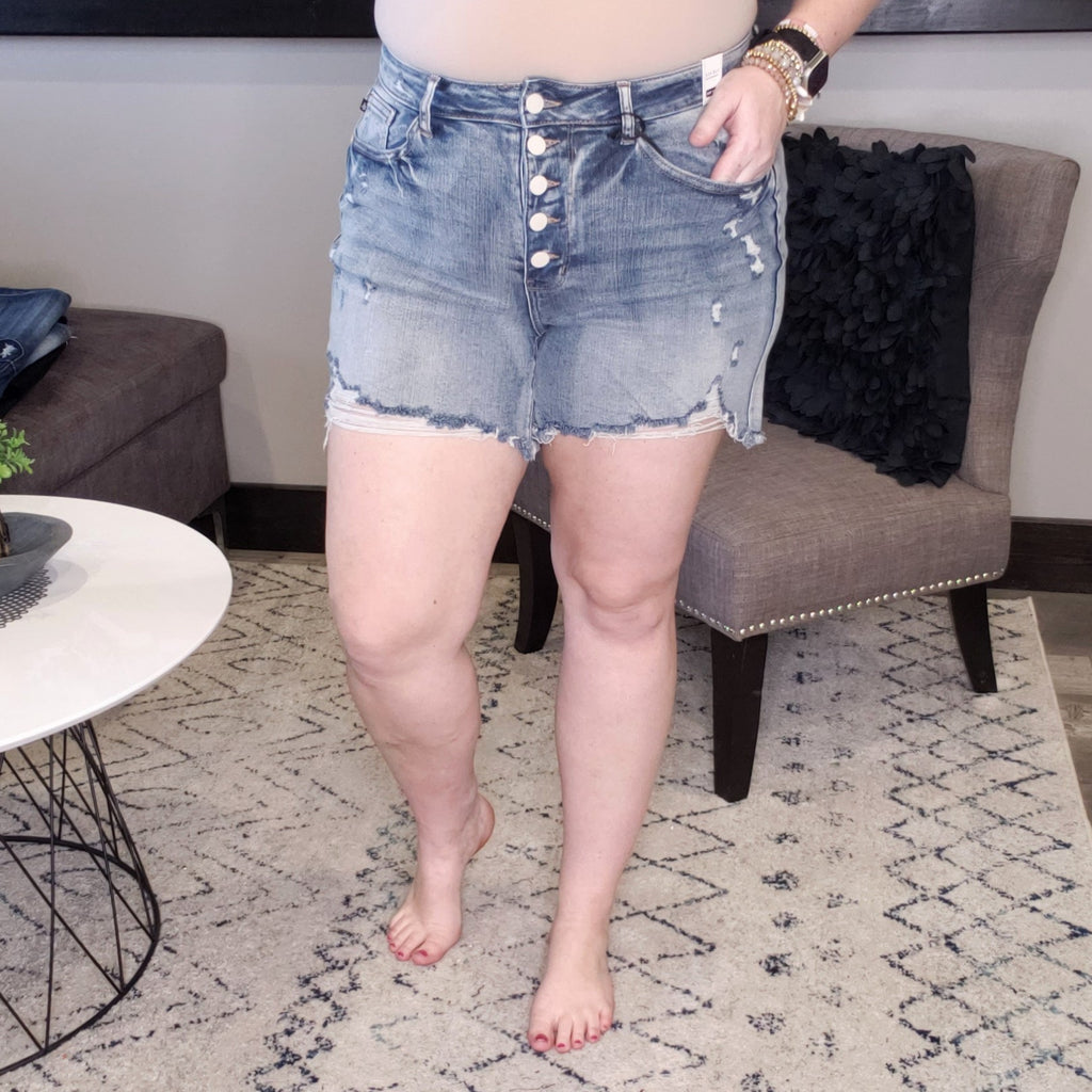 Cody Distressed Shorts - Judy Blue