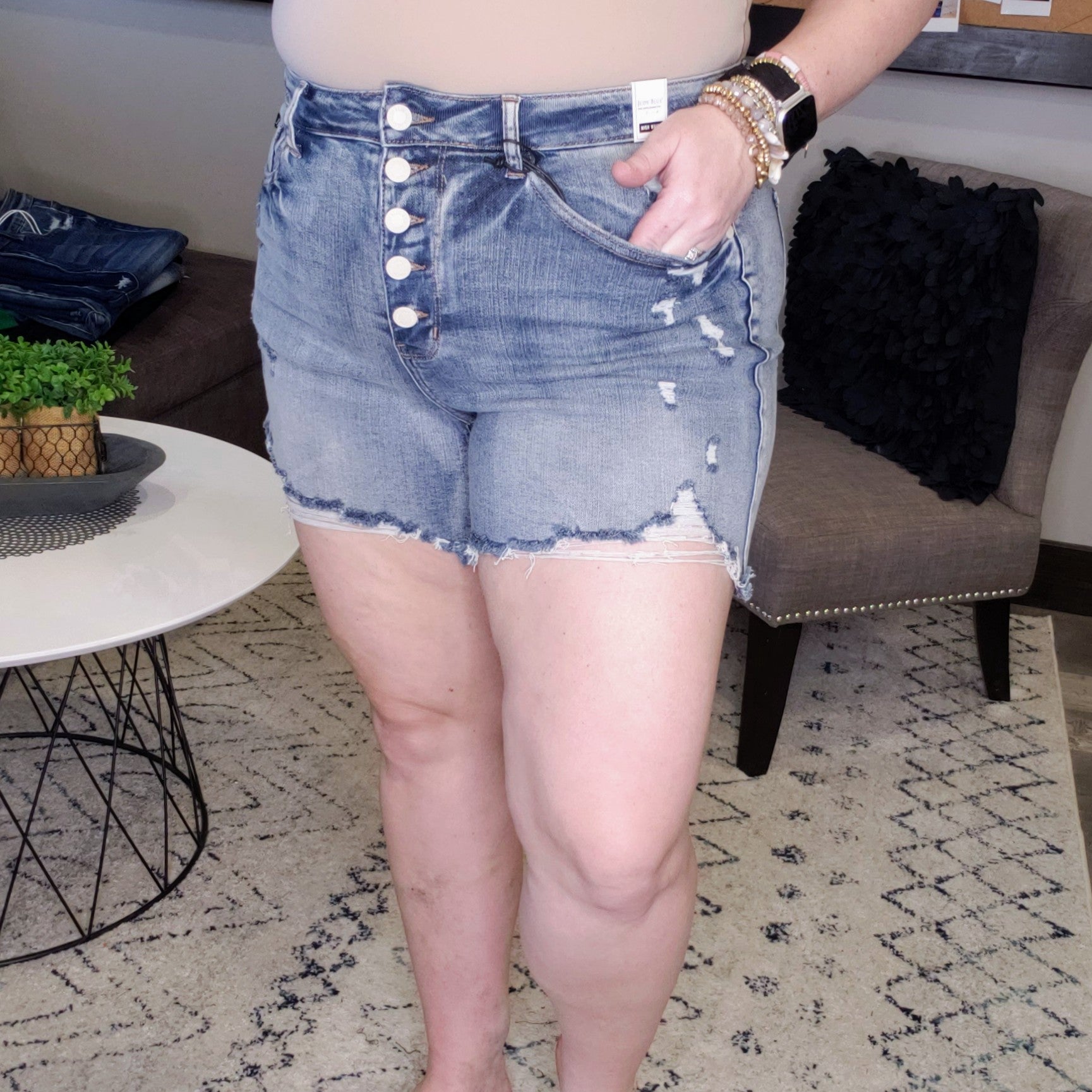Cody Distressed Shorts - Judy Blue