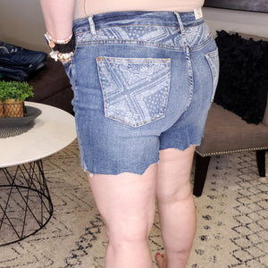 Paisley Jean Shorts - Judy Blue