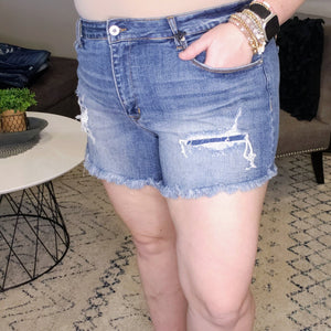 Dustin Patched Denim Shorts - Special A