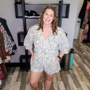 Weather Or Not Floral Romper