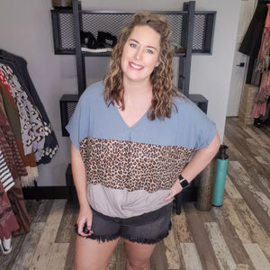 Slow Going Leopard Top