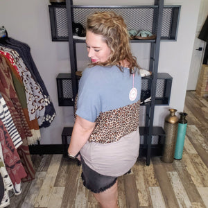Slow Going Leopard Top