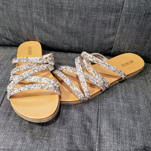 Eliana Sparkle Slides - Champagne - Not Rated