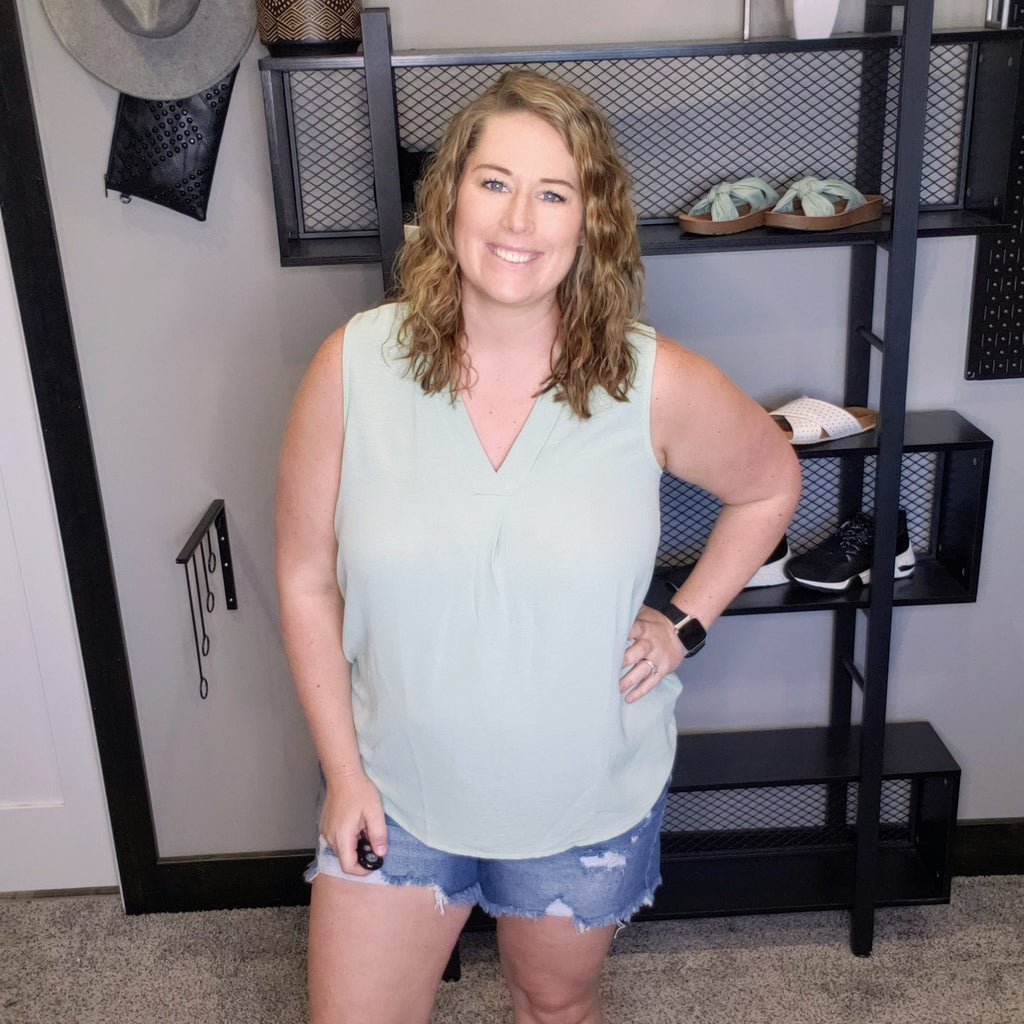 Feeling Casual Basic Tank - Mint