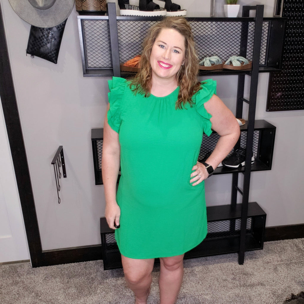 Perfect View Basic Dress - Kelly Green