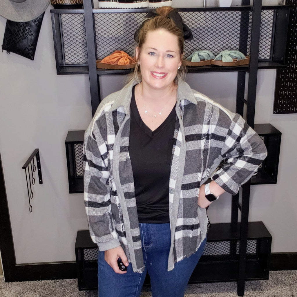 Cozy In Nebraska Shacket