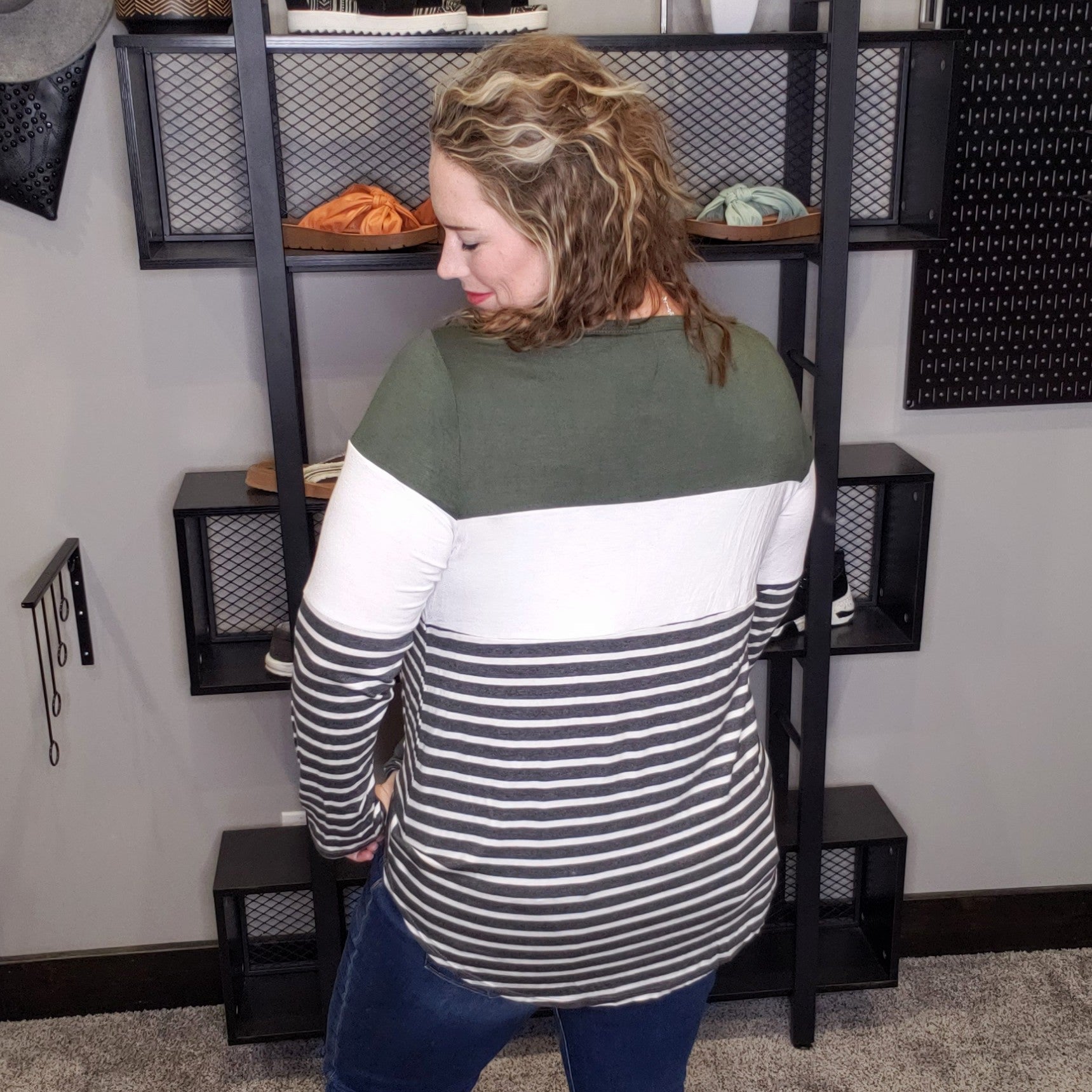 Perfect Timing Color Block Top
